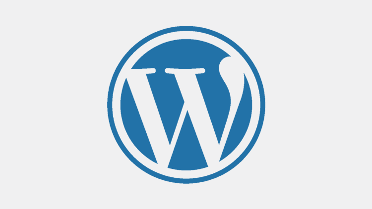 wordpress logo blue